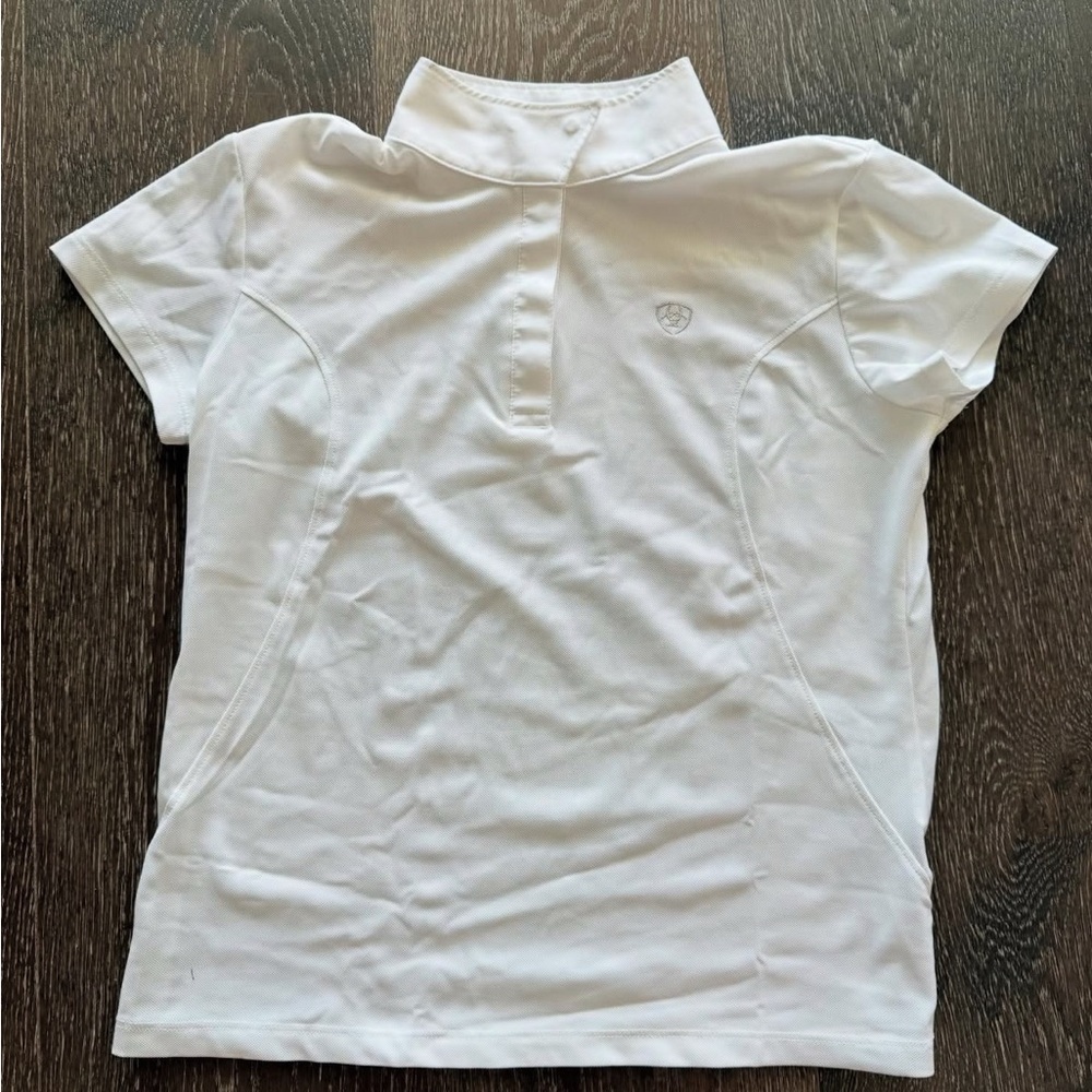 White ariat pro show shirt never used